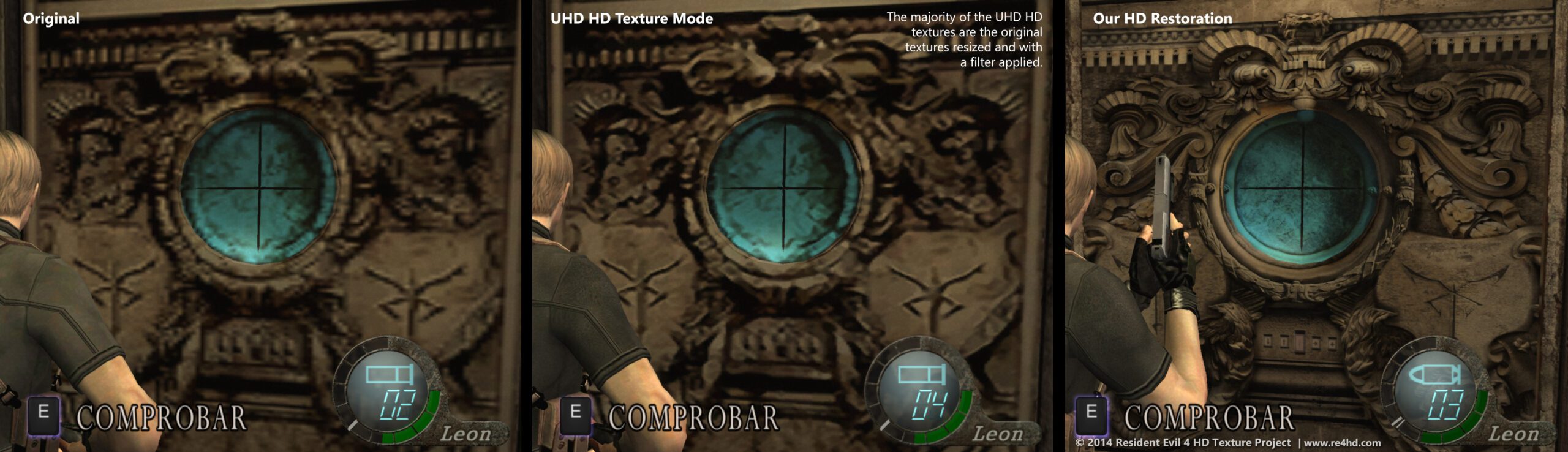 RE4 HD Project_comparação