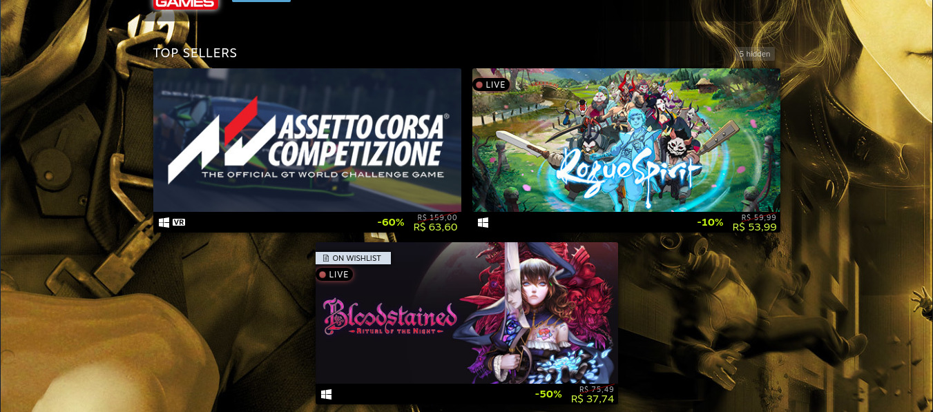 Promoção 505 Games na Steam