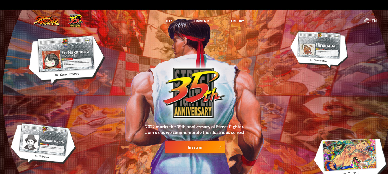 Street Fighter - Série Ganha Site Comemorativo de 35 Anos
