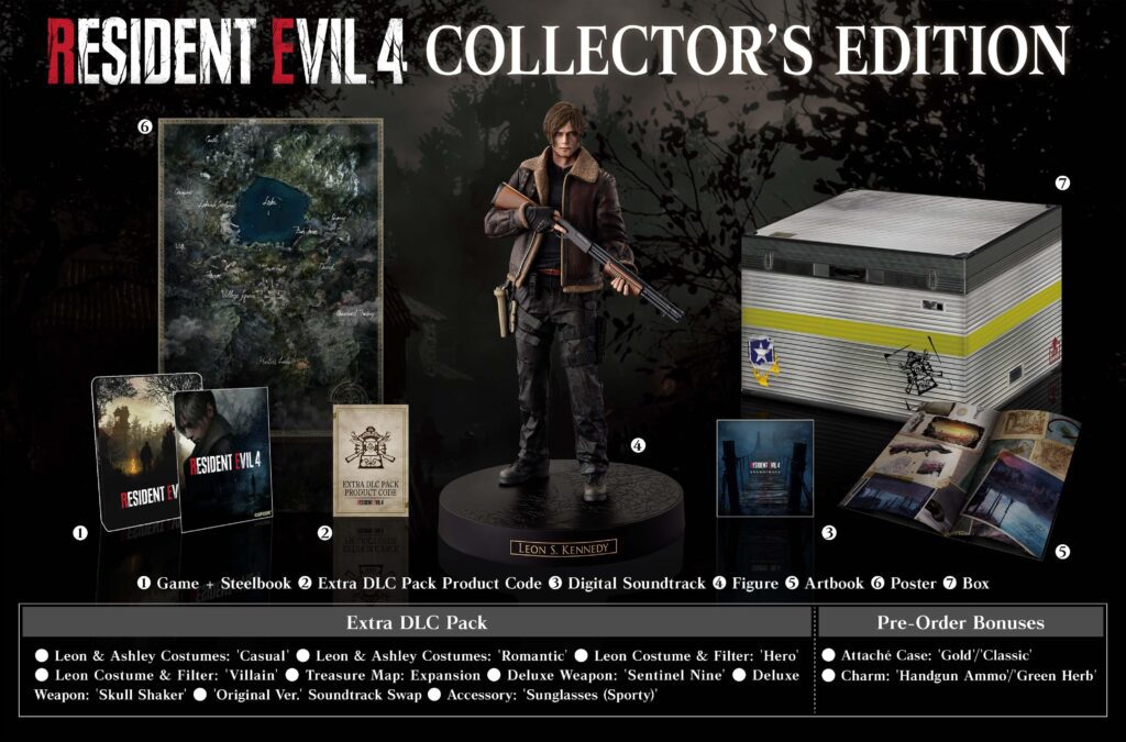 re4 remake collectors edition.