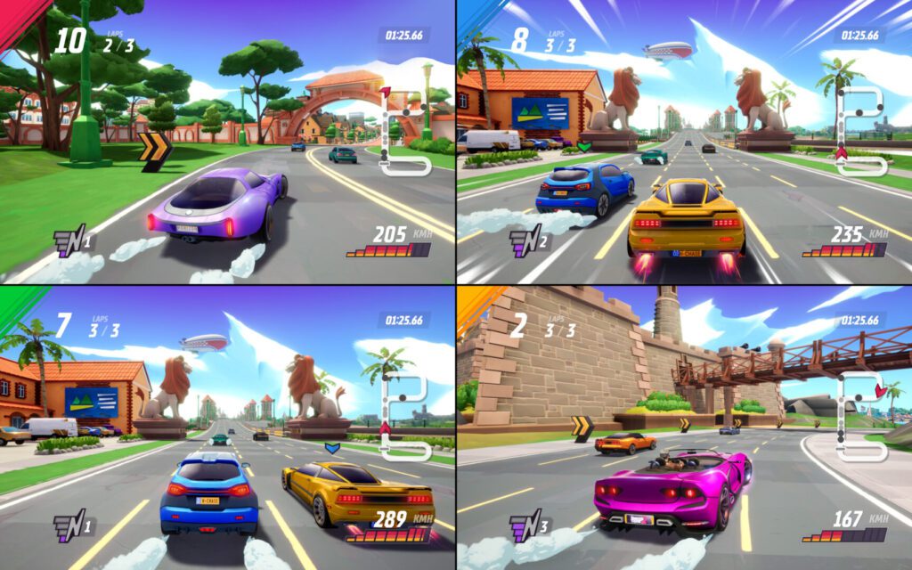 horizon chase 2 - novo modo multiplayer local com até 4 jogadores