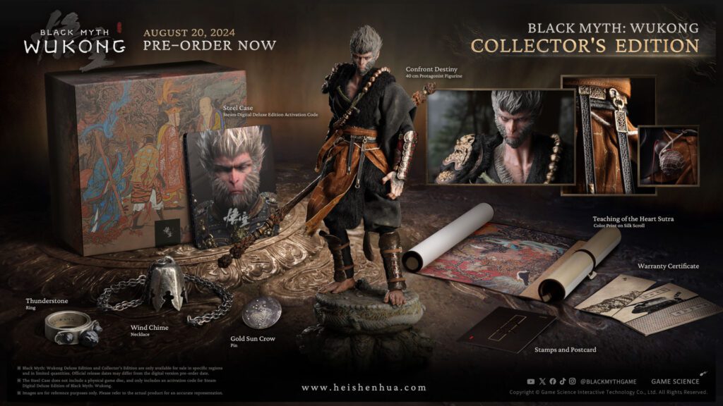 Black Myth: Wukong Collector's Edition - Todos os itens