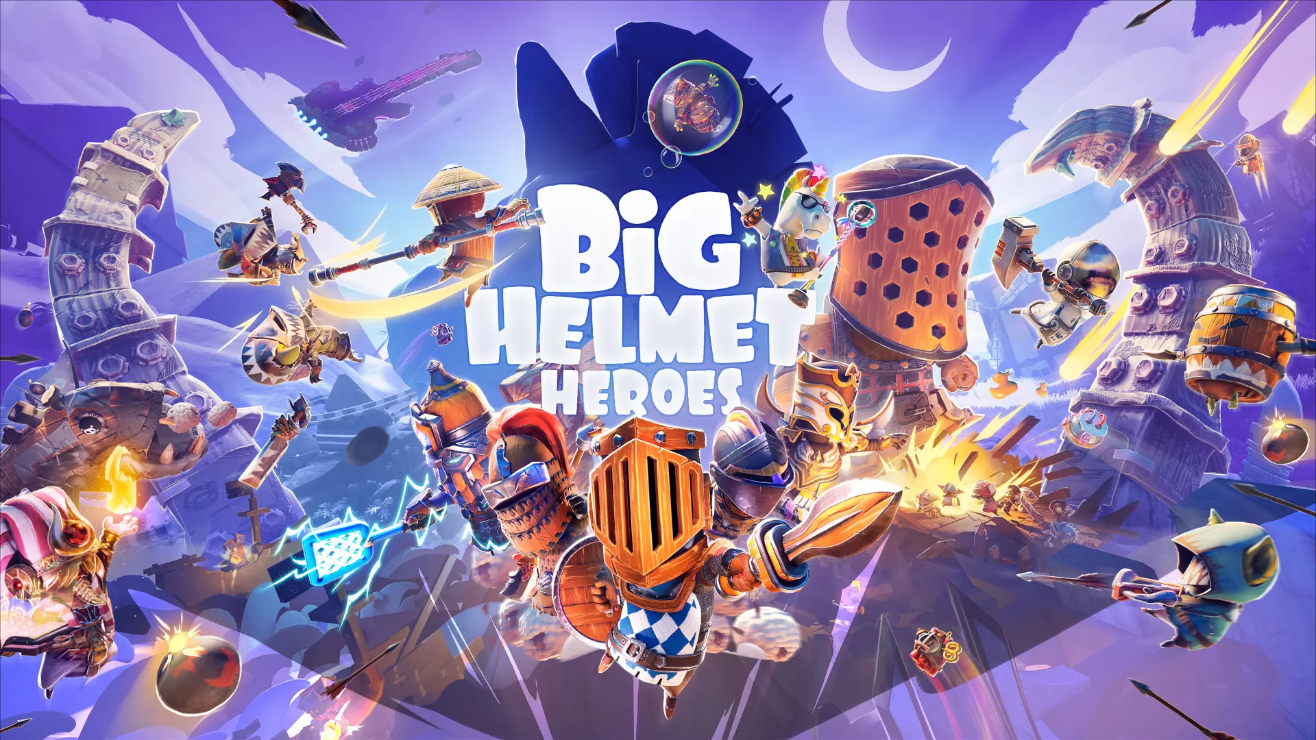 Big Helmet Heroes chega no primeiro trimestre de 2025.