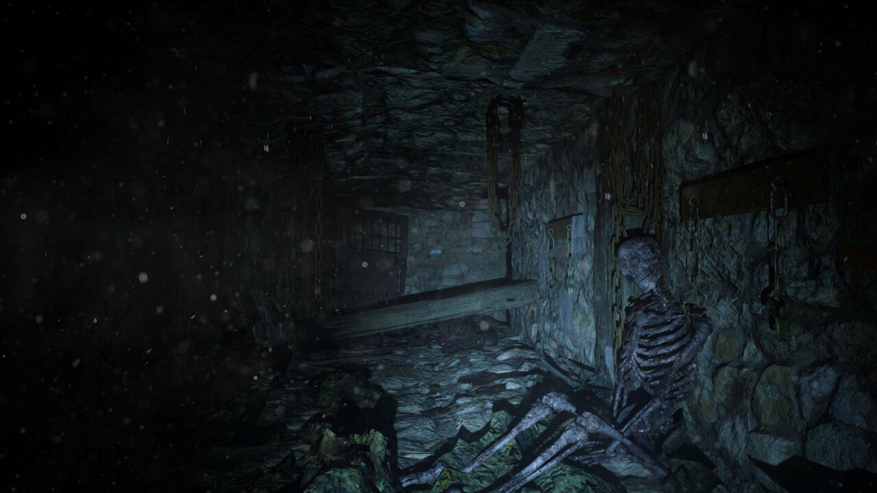 Dark mass - imagem de uma caveira dentro da propriedade rual