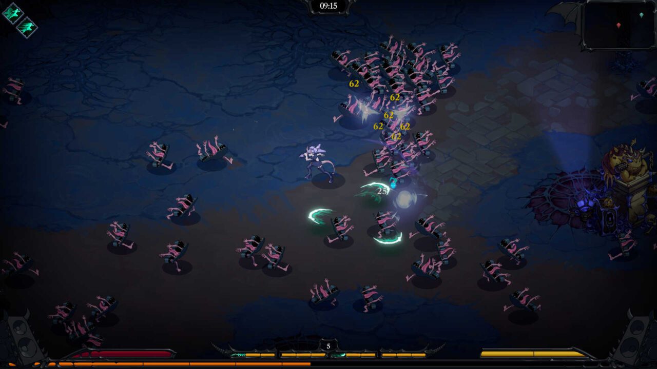 Devil Jam - cena de batalha contra vários inimigos.